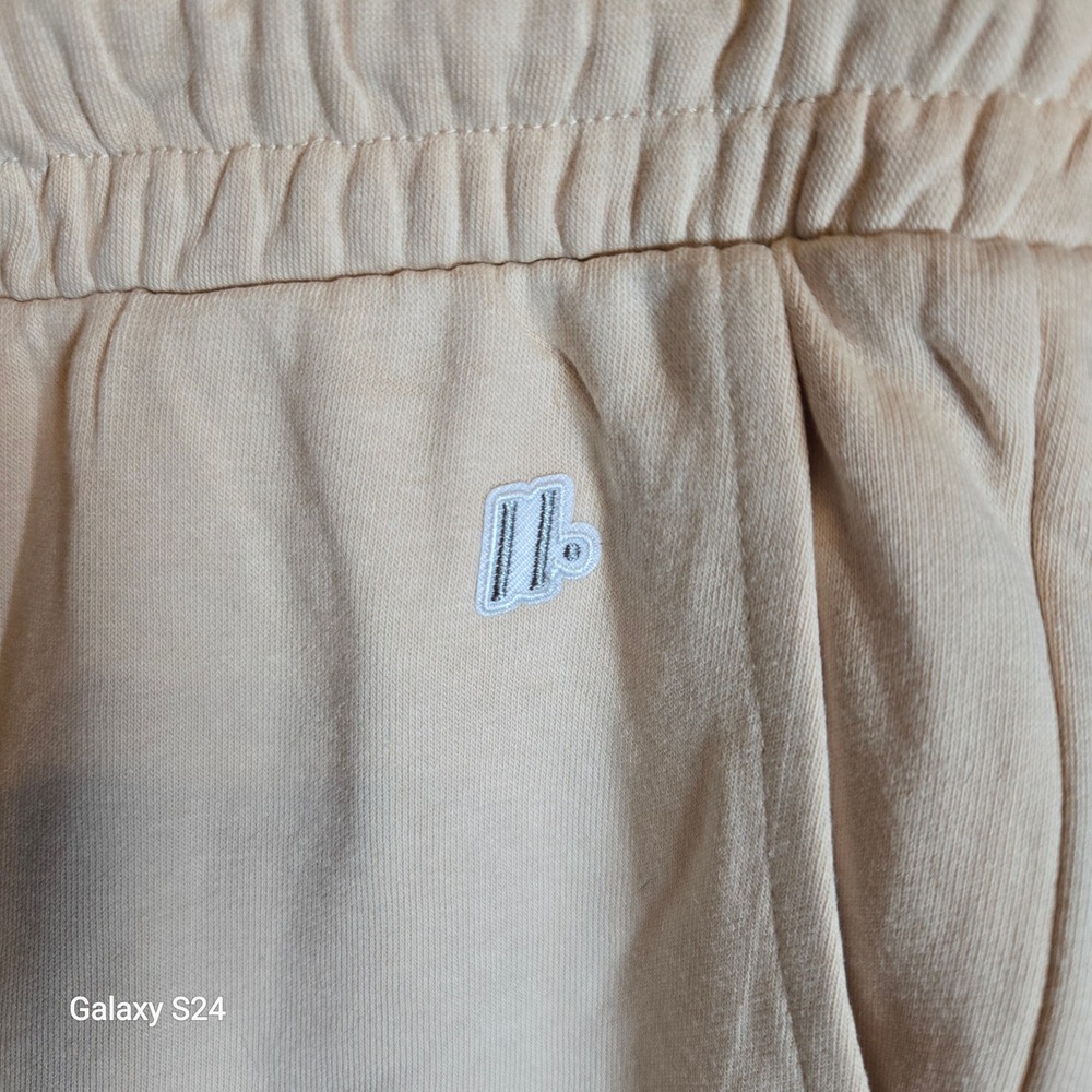 SPARK Womens Jogger Pants Nude‎ XS Elastic Waist Drawstring Logo Detail